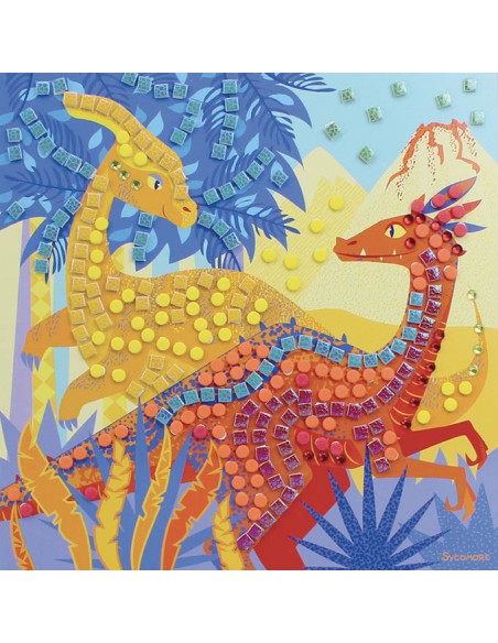 SYCOMORE - MOSAIQUES DINOSAURES - STICK'N FUN GRAND MODELE
